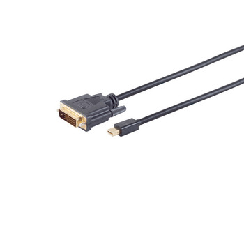 Mini Displayport 1.2/DVI D 24+1 Stecker schwarz 5m