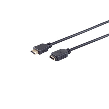 HDMI A-Stecker / HDMI A-Buchse verg. HEAC 0,25m