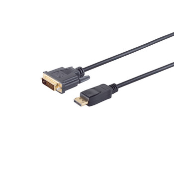 Displayportkabel-Displayport Stecker auf DVI 24+1 Stecker, vergoldete Kontakte, 10m