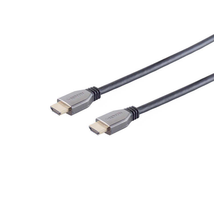 Ultra HDMI Kabel, 10K, Metall, schwarz, 2m