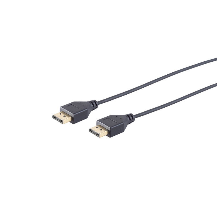 DisplayPort 1.2 Kabel, 4K, slim, 0,5m
