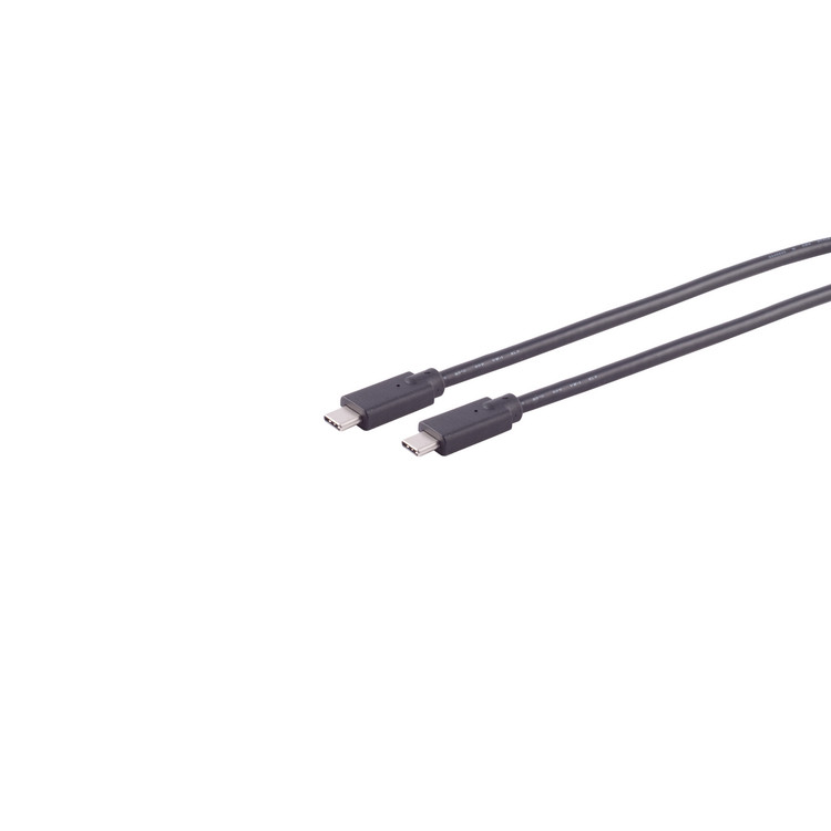 USB Kabel Typ-C Verbindungskabel, 2.0, 100W, schwarz, 2,0m