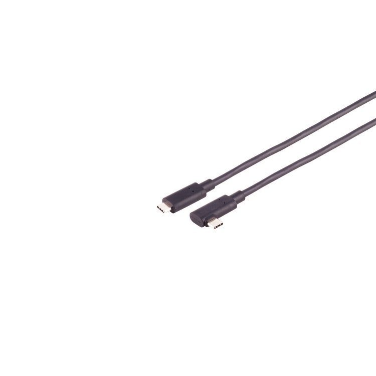 Optisches USB-C Kabel, 3.2, 10Gbps, PD, 90°, 3,0m