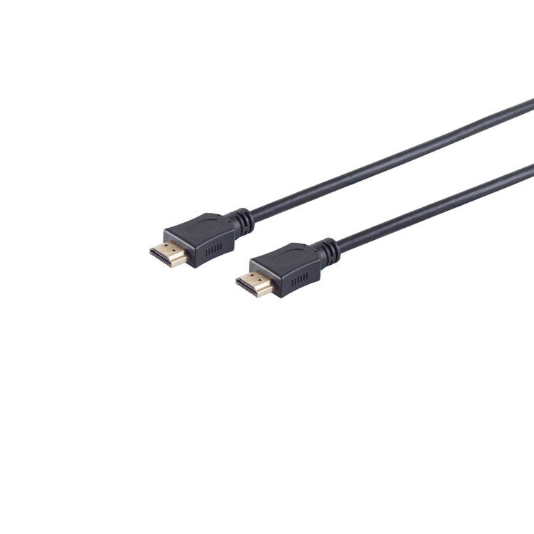 HDMI A-Stecker auf HDMI A-Stecker OD6mm verg, 2m