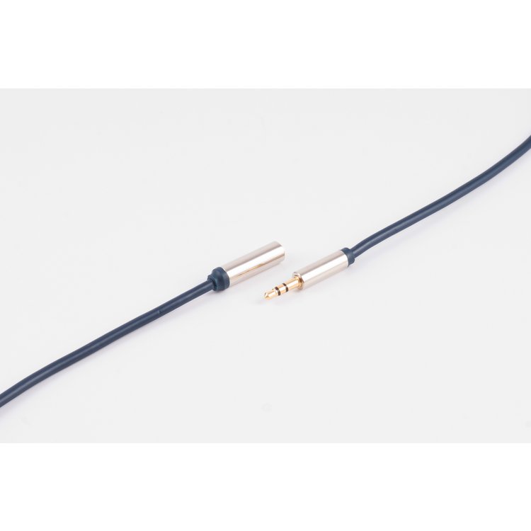 Flexline®-3,5mm Klinken-Verlängerung Stecker/ Buchse 5m