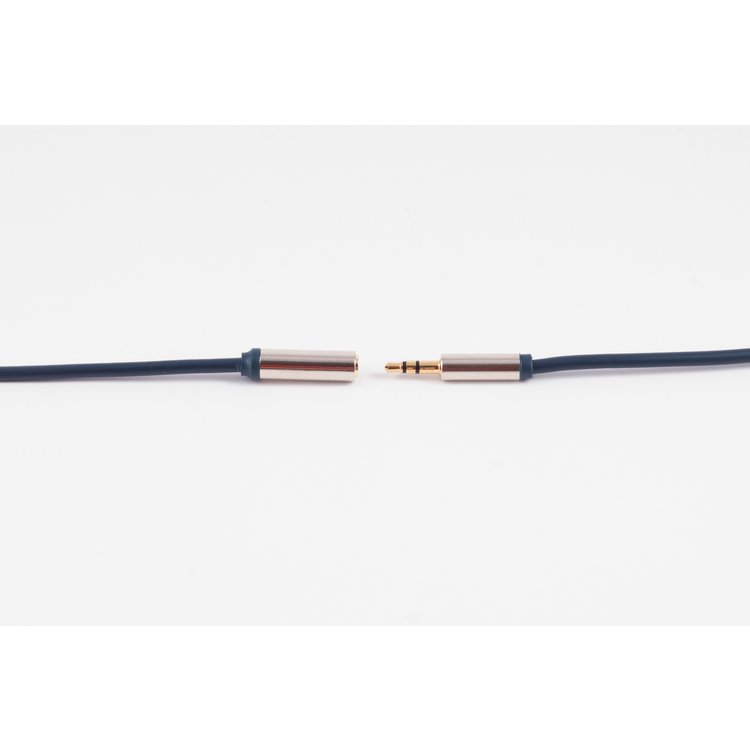 Flexline®-3,5mm Klinken-Verlängerung Stecker/ Buchse 1,5m