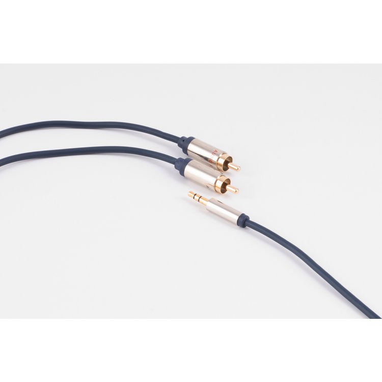 Flexline®-3,5mm Klinken-Kabel auf 2xCinch Stecker RCA, 3m