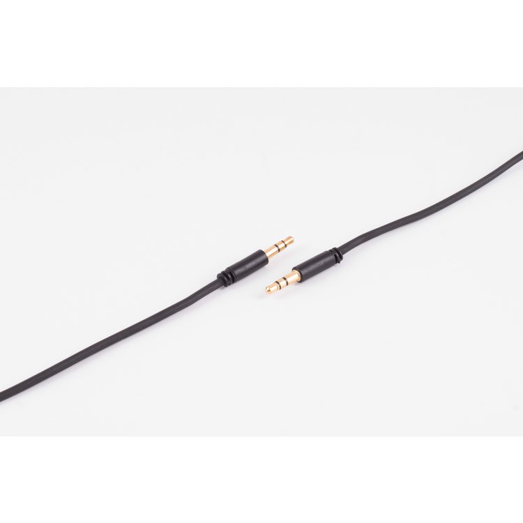 mini 3,5mm Klinke AUX Kabel, 3-polig, schwarz 1,5m