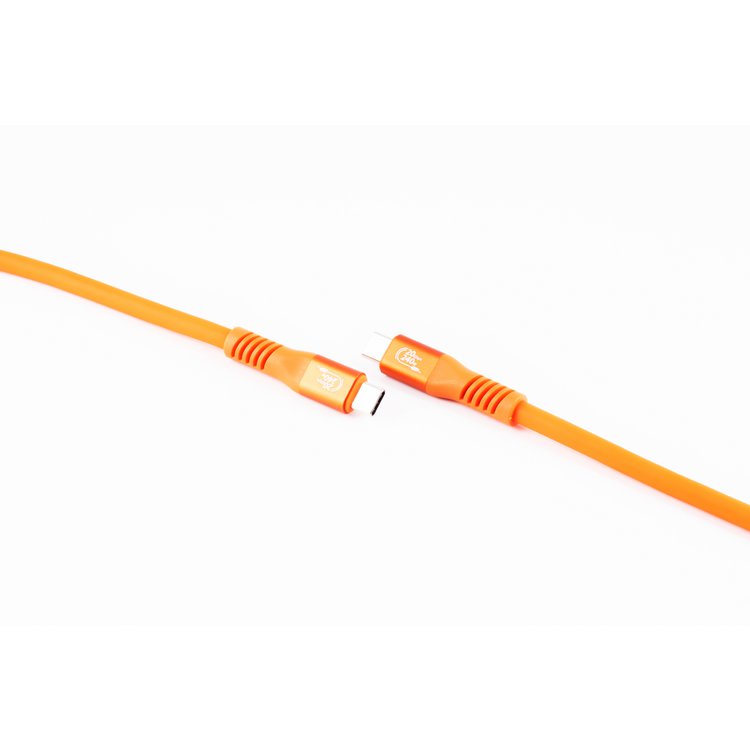 Flexline®-USB-C® Ladekabel, USB 3.2, 240W, orange, 1,5m