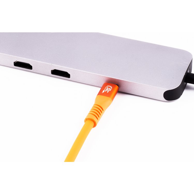Flexline®-USB-C® Ladekabel, USB 3.2, 240W, orange, 2m