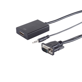 VGA Stecker /HDMI A Buchse + 3,5mm Klinke 0,15m