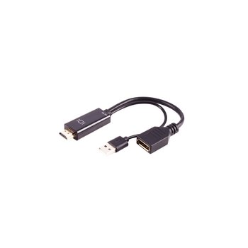 Adapter-HDMI-A Stecker auf DisplayPort Buchse, 4K60Hz, 20cm