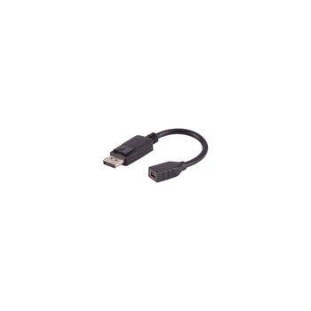 DisplayPort 1.2 Adapter, DisplayPort Stecker auf Mini DisplayPort Buchse, 4K, 0,2m