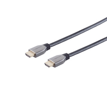 Ultra HDMI Kabel, 10K, Metall, schwarz, 0,5m
