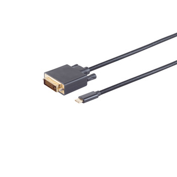 DVI-D Stecker 24+1 auf USB Typ C Stecker, 1m
