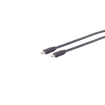 USB Kabel Typ-C Verbindungskabel, 2.0, 100W, schwarz, 4,0m