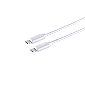 USB Kabel 3.2 USB Typ C Stecker auf USB Typ C Stecker, Gen 2x2 weiß, 0,25m