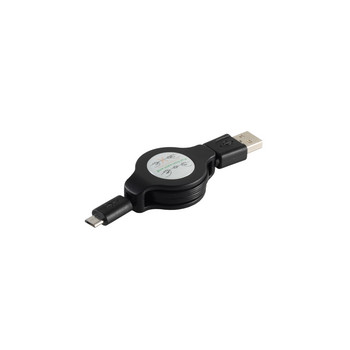 USB-A-Stecker auf USB-MicroB Stecker ausziehbar 1m