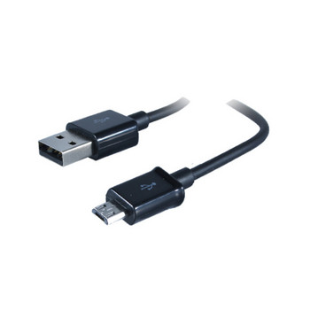 Datenkabel Micro-USB 2.0-Micro Stecker, schwarz 1m