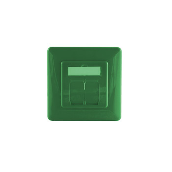 Abdeckrahmen für Netzwerkdosen, grün