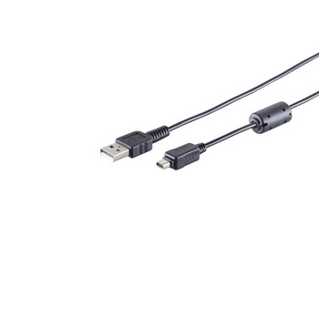USB 2.0 A Stecker auf Mini  - 12 pin Stecker, 1,5m